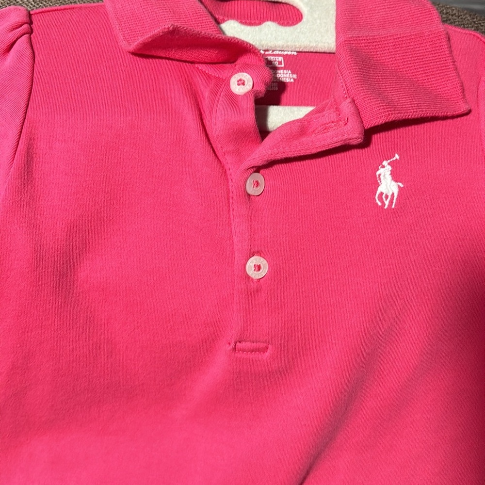 Preloved Ralph Lauren Casual Pink collar dress size 12M - Picture 10 of 10